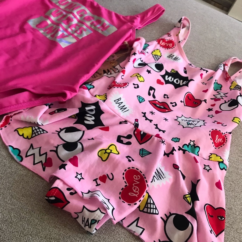 Swimsuit New Girl size 10-12 Y Tommy Bahama, Sweet Pineapple, Happy Day.